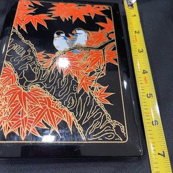 Vintage 1986 By Action Industries Lacquerware Address Book Birds In Trees - Picture 8 of 13